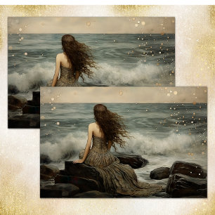 ARIEL LOOKS TO THE SEA DECOUPAGE TISSUE PAPER