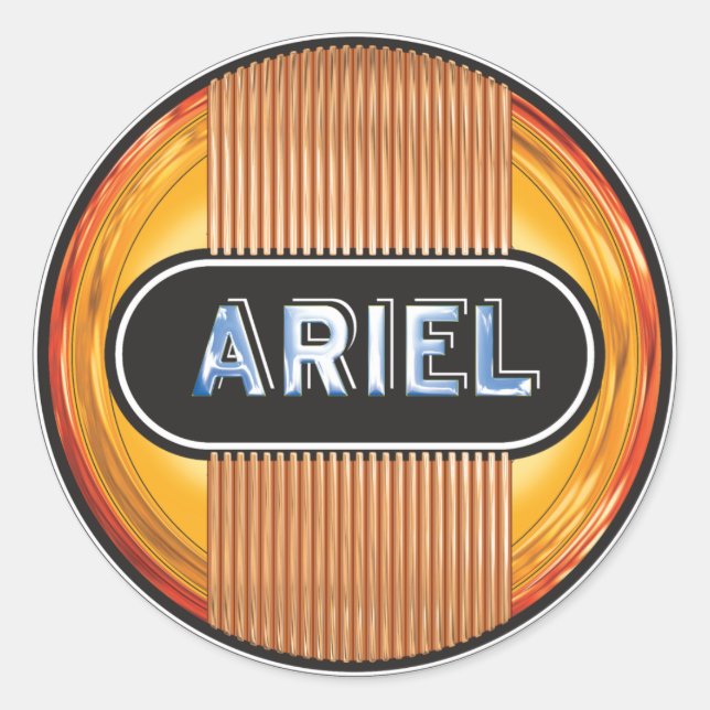 Ariel Motorcycles Classic Round Sticker (Front)
