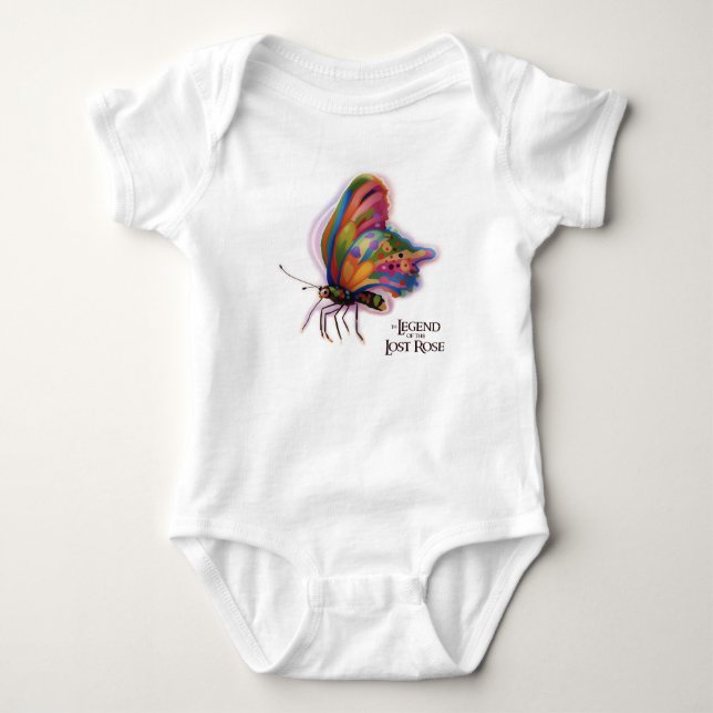 Ariel’s Rainbow Butterfly Baby Bodysuit (Front)