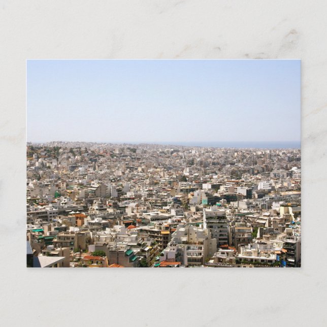 Ariel View of Athens, Greece Postcard (Front)