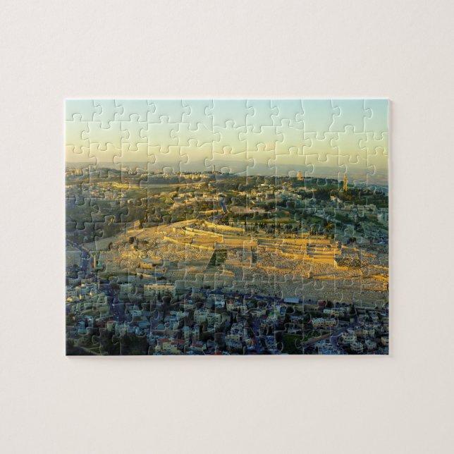 Ariel View of the Mount of Olives Jersalem Israel Jigsaw Puzzle (Horizontal)