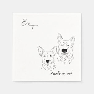 Ariel Wedding Cocktail Napkins