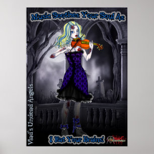 Ariel Zombie Violinist Poster