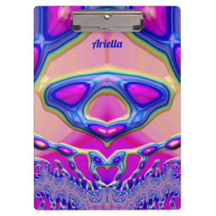 ARIELLA ~ BIZARRE 3D! ~ Pink Blue Green original Clipboard