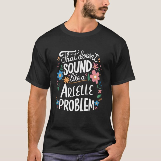 Arielle Personalised Cute Flower Girls Arielle Nam T-Shirt (Front)