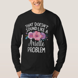 ARIELLE Personalised Cute Flower Girls ARIELLE Nam T-Shirt