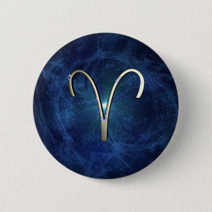Aries 6 Cm Round Badge