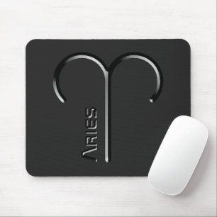 ARIES, Abstract Design of the Zodiac Sign,  Mouse Mat