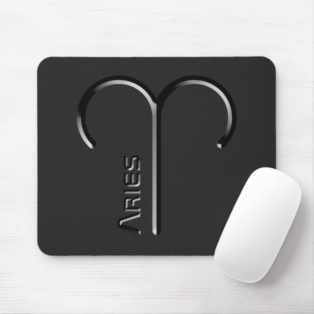 ARIES, Abstract Design of the Zodiac Sign,  Mouse Mat (With Mouse)