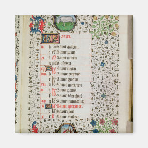 Aries and a man felling trees magnet