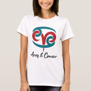Aries and Cancer Zodiac Couple Horoscope T-Shirt