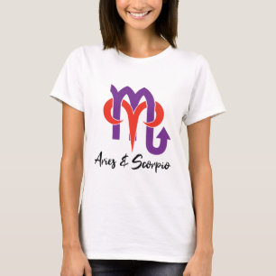 Aries and Scorpio Couples Horoscope Zodiac T-Shirt