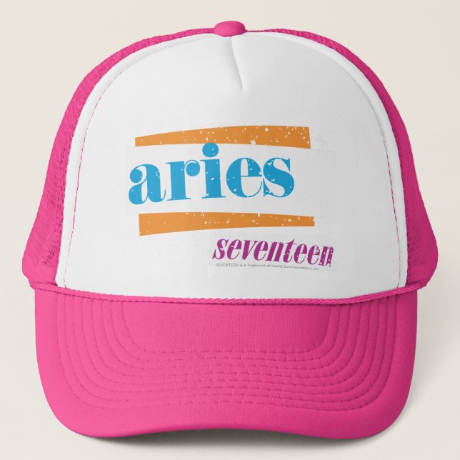 Aries Aqua Trucker Hat (Front)