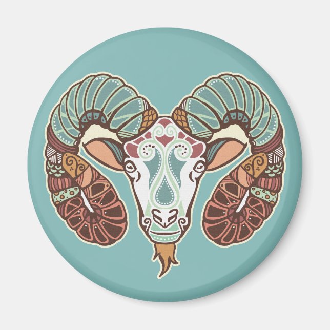 Aries Astrological Sign Magnet (Front)
