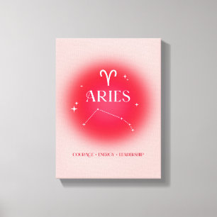 Aries aura canvas print