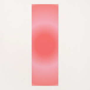 Aries Aura Gradient Zodiac, Red Pink Gradient Yoga Mat