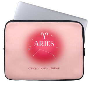 Aries aura laptop sleeve