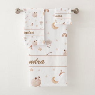 Aries Baby Soft & Snuggly for Little Rams Bath Towel Set