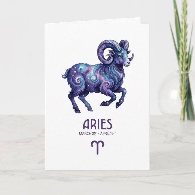 Aries Birthday Card (Front)