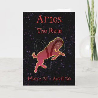 Aries Birthday card