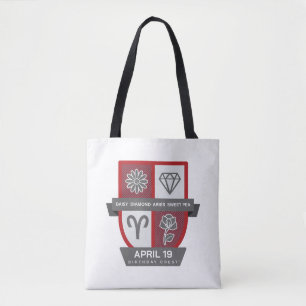 Aries Birthday Crest™ for April 1-19 Tote Bag