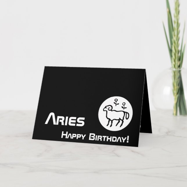 Aries, Birthday!-Customise Card (Front)
