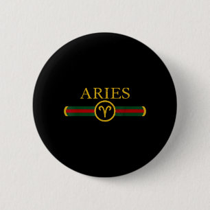 Aries Birthday Zodiac Sign Horoscope Born in April 6 Cm Round Badge