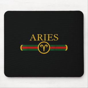 Aries birthday zodiac sign horoscope born in april mouse mat