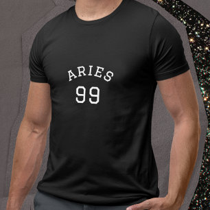 Aries   Black Birthday T-Shirt
