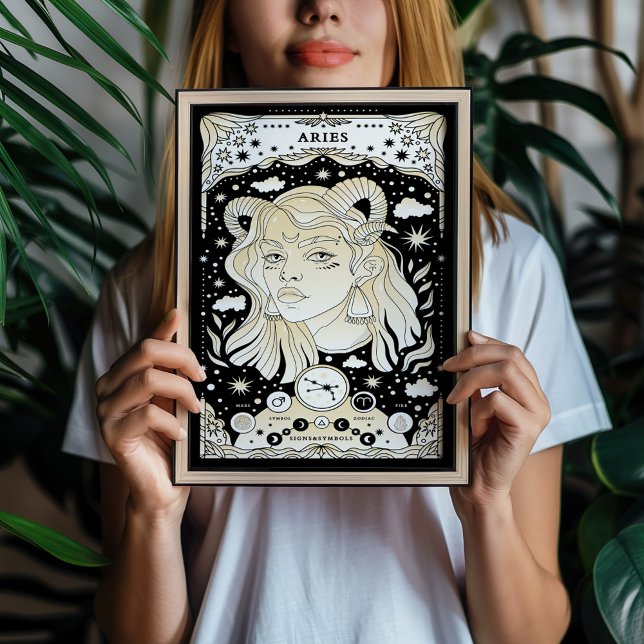 Aries Bold and Dynamic - Astrology Art  Poster (Creator Uploaded)