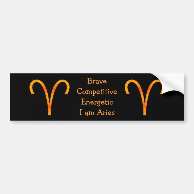 Aries Bumper Sticker (Front)