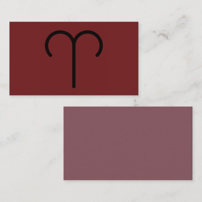 Aries Business Card (Front/Back)