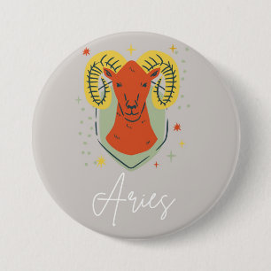 Aries button badge 