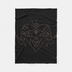 Aries Christmas Zodiac Horoscope Astrology Fleece Blanket