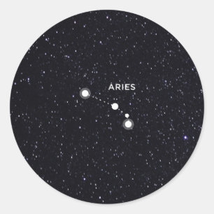 Aries Classic Round Sticker