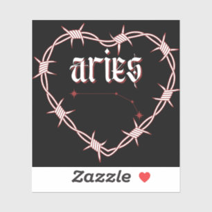 Aries Constellation Gothic Barbed Wire Design