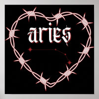 Aries Constellation Gothic Dark Celestial Art