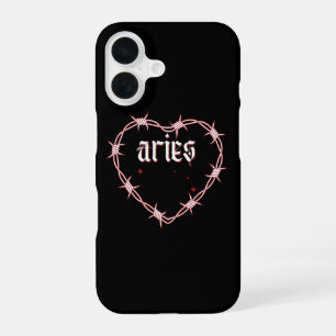 Aries Constellation Gothic Edgy Celestial Birthday iPhone 16 Case