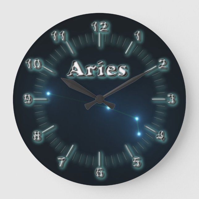 Aries constellation large clock (Front)