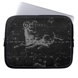 Aries Constellation Map Engraving by Hevelius Laptop Sleeve