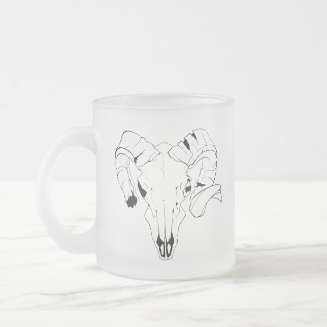 Aries Corp. frosted mug (Left)