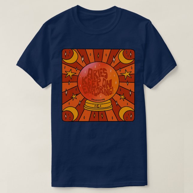 Aries Crystal Ball T-Shirt (Design Front)