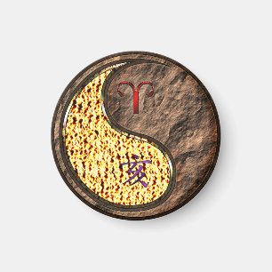 Aries & Earth Boar Magnet