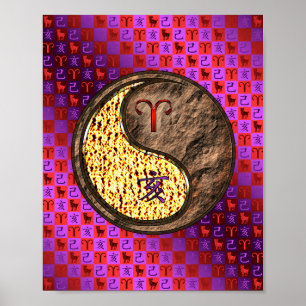 Aries & Earth Boar Poster