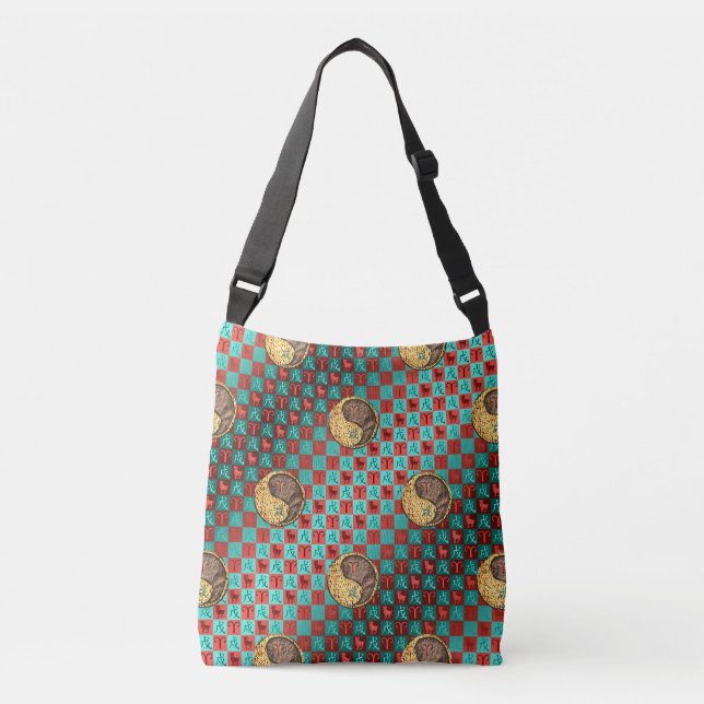 Aries & Earth Dog Crossbody Bag (Front)