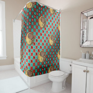 Aries & Earth Dog Shower Curtain
