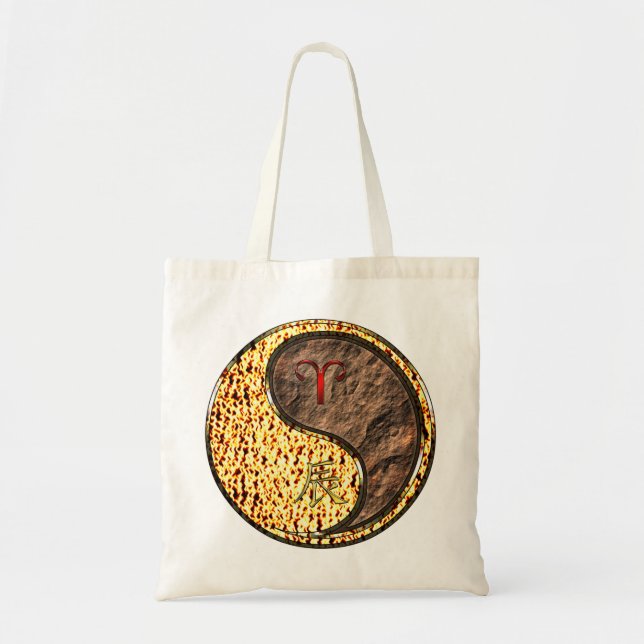 Aries & Earth Dragon Tote Bag (Front)
