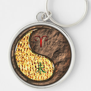 Aries & Earth Goat Key Ring