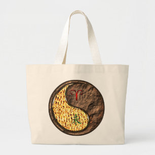 Aries & Earth Goat Large Tote Bag