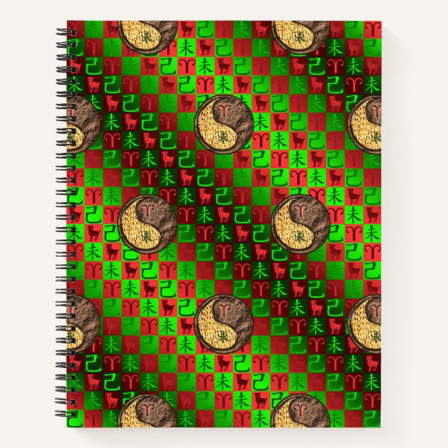 Aries & Earth Goat Notebook (Front)